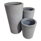 Kit 3 Vasos Grandes De Polietileno Decorativo Para Plantas E Flores Kit 3 Vasos Grandes De Polietileno Decorativo Para Plantas E Flores