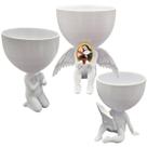 Kit 3 Vasos Plantas Santa Rita Capelinha Oração Catolico