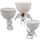 Kit 3 Vasos Plantas São Vicente de Paula Capelinha Oração