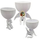 Kit 3 Vasos Plantas Tres Reis Magos Capelinha Oração