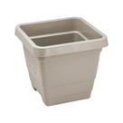 Kit 3 Vasos Quadrado Grande Areia 18 Litros Em Plástico Reforçado