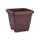 Kit 3 Vasos Quadrado Grande Café Marrom 18 Litros Plástico Reforçado