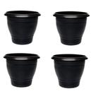 kit 3 Vasos Redondos Grande Preto 15 Litros kit 3 Vasos Redondos Grande Preto 15 Litros