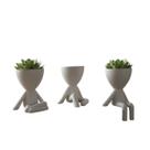 Kit 3 Vasos Robert Plant Decoração Criativa Moderna