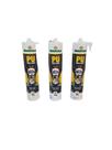 Kit 3 Vedacalha 400g Cinza Pu Construção Brascola Uso Geral