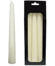 Kit 3 Vela Decoração Natalina Branca Para Castiçal 21cm