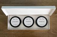 Kit 3 Velas Aromáticas Perfumadas - Cinnamon, Madeira e Maresia