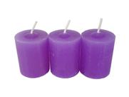 Kit 3 Velas Aromáticas Perfumadas Com Aroma De Lavanda