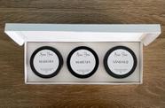 Kit 3 Velas Aromáticas Perfumadas - Madeira, Maresia e Sândalo