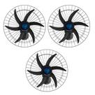 Kit 3 Ventiladores Osc Parede 60cm 230w Falcon Ventisol - Bivolt