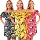 Kit 3 Vestido Ciganinha Básico Estampado Soltinho Verão