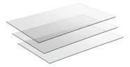 Kit 3 Vidros Expositor Balcão Vitrine Para Loja 50x30 4mm