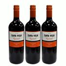 Kit 3 Vinho Carmenere Carta Vieja Reservado Chileno 1L