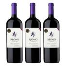 Kit 3 Vinho Tinto Carmenere Chileno Aromo 1L