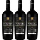 Kit 3 Vinho Tinto Seco Seleção Pérgola Garrafa 1l