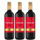 Kit 3 Vinho Tinto Suave Canção 750ml - Serra Gaúcha