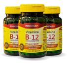 Kit 3 Vitamina B12 Cianocobalamina 60 cápsulas Maxinutri