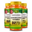 Kit 3 Vitamina B12 Cianocobalamina Unilife 60 cápsulas