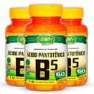 Kit 3 Vitamina B5 Ácido Pantotênico 60 cápsulas Unilife