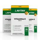 Kit 3 Vitamina E Lavitan 400 UI Cápsulas Cimed Original