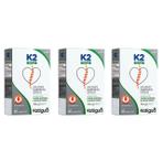 Kit 3 Vitamina K2, Mk-7, Menaquinona-7 30 Cápsulas Katigua