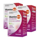 Kit 3 Vitaminas B-12 Plus 60 Cápsulas Maxinutri