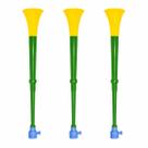 Kit 3 Vuvuzelas Corneta 1 Metro Grande Retrátil Líder