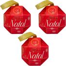 Kit 3 Wax Melts Natal Bolinha do Noel Pastilhas Aromática Artesaly Vinho do Porto