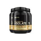 Kit 3 Whey Gold Isolate Optimum Nutrition Baunilha 720g