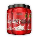 Kit 3 Whey Protein 100% Puro Integral Medica Gelato Di Latte 900g