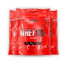 Kit 3 Whey Protein 100% Puro Integral Medica Morango 900g