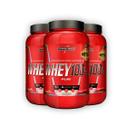 Kit 3 Whey Protein 100% Puro V2 Integral Medica Morango 900g