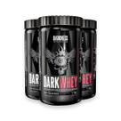 Kit 3 Whey Protein DarkWhey 100% Darkness Chocolate Maltado 900g