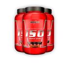 Kit 3 Whey Protein Iso Triple Zero Integral Medica Chocolate 900g