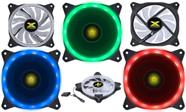 Kit 3 X Fan Cooler VX Gaming para Gabinete V.RING ANEL de LED 120X120MM - 3 Cores
