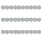 Kit 30 Bases Laminadas Redondas para Doces Pratas 8 cm Kit 30 Bases Laminadas Redondas para Doces Pratas 8 cm