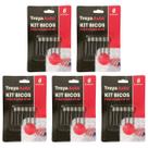Kit 30 Bico Bomba Ar Bola Futebol Basquete Volei Universal