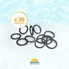 Kit 30 Borrachas de Vedação para Placa Coletora Modelo TekSol - KS Aquecedores