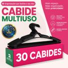 Kit 30 Cabides Organizador de Roupas Adulto Preto Kit 30 Cabides Organizador de Roupas Adulto Preto