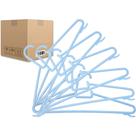 Kit 30 Cabides Roupa Infantil Modelo Fixo Bola Azul 8mm