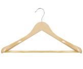 Kit 30 Cabides Terno de Madeira Resistência Executivo IKAZA