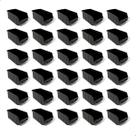 Kit 30 Caixas Bin n3 Gaveteiro Organizadora Estante Parafusos Ferramentas Preta