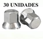 Kit 30 Capa De Porca Sextava Nicolini Cromada Caminhão 33mm