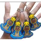 Kit 30 Chaveiro De Nossa Senhora Aparecida Borracha Colorido Kit 30 Chaveiro De Nossa Senhora Aparecida Borracha Colorido