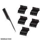 Kit 30 Clips Crocodilo Fixo Para Dividir Cabelo E Pente De Carbono Que Não Marca E Tira Frizz Kit 30 Clips Crocodilo Fixo Para Dividir Cabelo E Pente De Carbono Que Não Marca E Tira Frizz