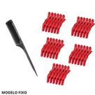 Kit 30 Clips Crocodilo Fixo Para Dividir Cabelo E Pente De Carbono Que Não Marca E Tira Frizz Kit 30 Clips Crocodilo Fixo Para Dividir Cabelo E Pente De Carbono Que Não Marca E Tira Frizz