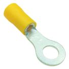 Kit 30 Conector Elétrico Olhal Anel Argola Amarelo Pré Isolado Fio Terra Cabos 4mm à 6mm M6 Kit 30 Conector Elétrico Olhal Anel Argola Amarelo Pré Isolado Fio Terra Cabos 4mm à 6mm M6