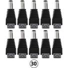 Kit 30 Conector Plug Adaptador P4 Macho Conex1000 Intelbras Cftv Cameras Vigilancia
