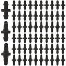 Kit 30 Conectores para Microtubo 4x7mm Rosca e Grapa Ad1 Ad2 Ad3 - Fácil Instalação