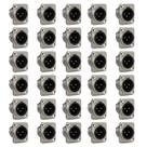 Kit 30 Conectores Plug Wireconex XLR WC1033 Macho 3 Polos
